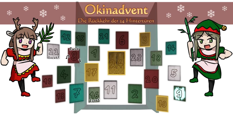 Okinas (neue) 24 Adventstürchen