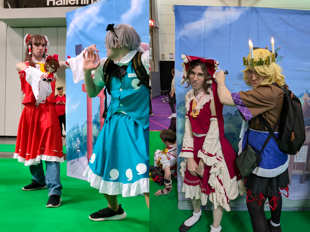 Cosplays: Zwei Reimus, Youmu und Parsee