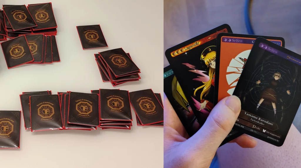 Die TouhouForumCards – in Verpackung und frisch gezogen